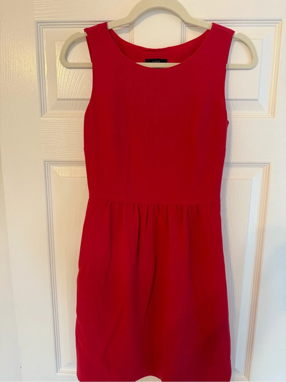 J. Crew Red Sleeveless Mini Dress